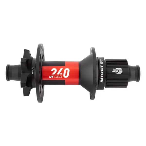 HUB RR DT 240 MTB 28x148x12mmTA MICROSPLINE RATCHET EXP 6B BK (L)