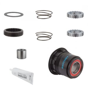 HUB CASS BODY DT UPGRADE KIT 3-PAWL TO RATCHET LN STL 18T XD