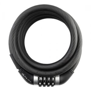 LOCK SUNLT CBL 12mmx6f COM w/BKT COIL BK