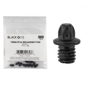 PEDALS BK-OPS TORQLITE UL M4-8 REP PINS BK BGof10