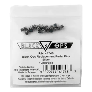 PEDALS BK-OPS TORQLITE UL M4-8 REP PINS SL BGof10