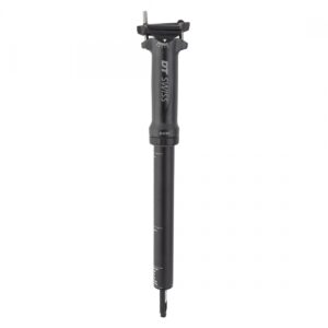 SEATPOST DT D232 DROPPER 27.2 400/60mm w/L1 REMOTE/CABLES/HOUSING BK