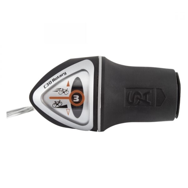 SHIFTER S/A 3sp HB TSC30 TWIST RH w/INNER CABLE 1900mm ROTARY BK/SL