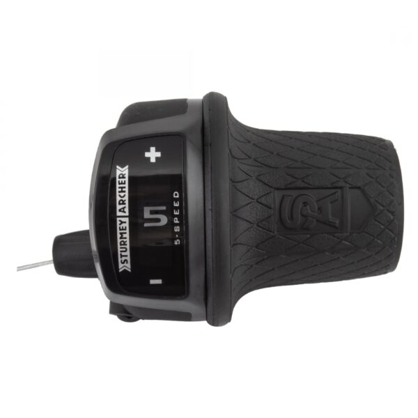 SHIFTER S/A 5sp HB TSC50B TWIST RH w/INNER CABLE 2250mm ROTARY BK/BK