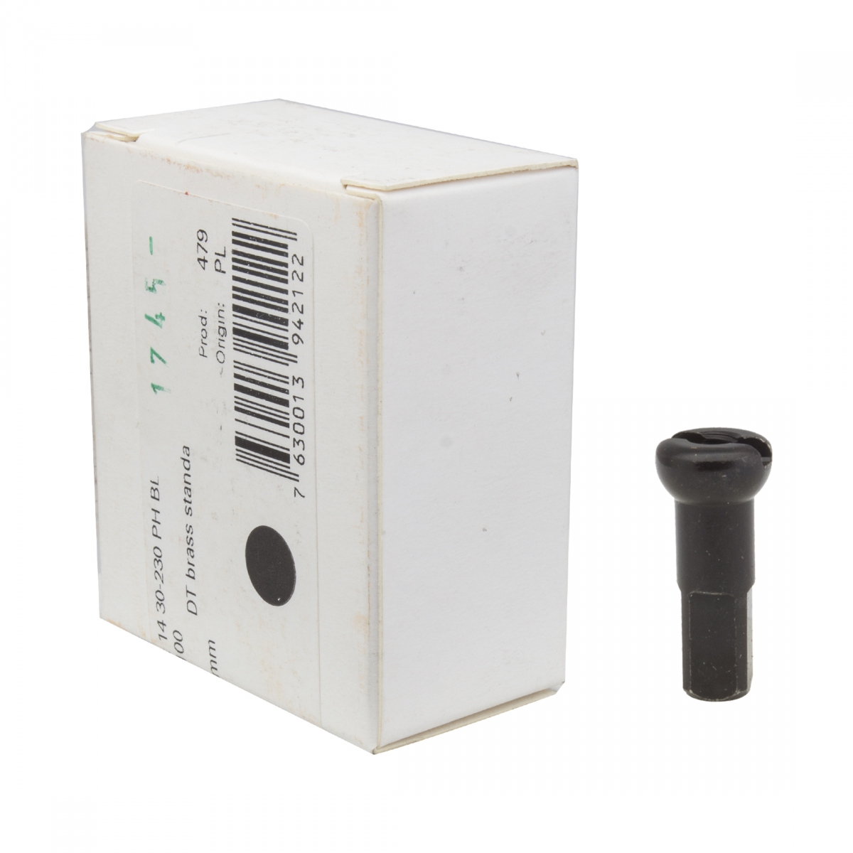 SPOKE NIPPLE DT BRASS 2.34x14mm PROHEAD BK BXof100