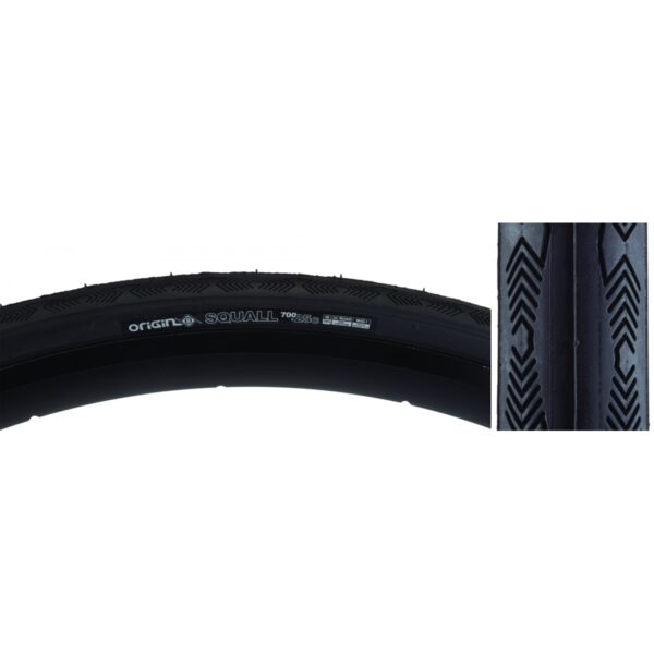 TIRE OR8 SQUALL 700x25 WIRE BELT BK/BK