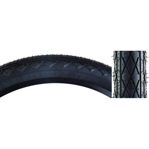 TIRE SUNLT 26x2.5 BK/BK REV WIRE