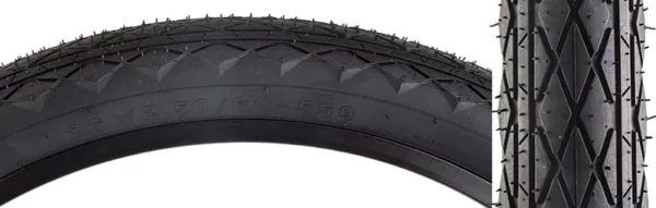 TIRE SUNLT 24x2.5 BK/BK REV WIRE