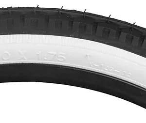 TIRE SUNLT 20x1.75 BK/WH STREET K123 WIRE