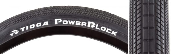 TIRE TIOGA POWERBLOCK 20x1.75 WIRE BK