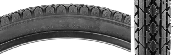 TIRE SUNLT 26x2x1-3/4 S7 CST241 BK/BLKCR UISER WIRE