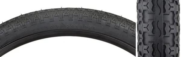 TIRE SUNLT 24x2.125 BK/BK RAISD CTR K52 WIRE