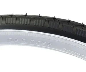 TIRE SUNLT 26x2.125 BK/WH STREET K130 WIRE
