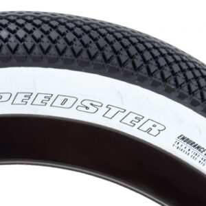 TIRE VEE SPEEDSTER 20x4.0 BK/WH WIRE/26 ENDURO/OVER RIDE E50