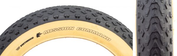 TIRE VEE MISSION COMMAND 20x4.0 BK/TAN WIRE/26 ENDURO/OVER RIDE E50