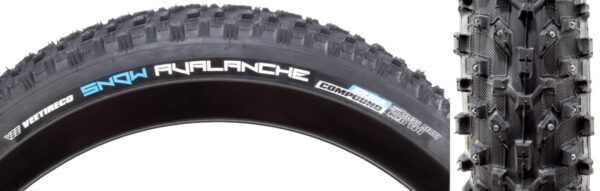 TIRE VEE SNOW AVALANCH 27.5x4.5 BK/BK FOL/120/TLR/SC/240-STUD FOLD