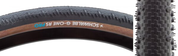 TIRE SWB G-ONE RS PRO 700x45 EVO V-GUARD BK/TAN ADDIX RACE TLR E25 FOLD