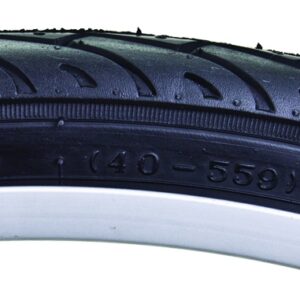 TIRE SUNLT 26x1.5 BK/BK CITY SLICK II FLATSHLD WIRE BELTED