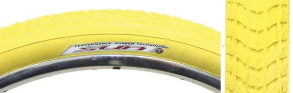TIRE SUNLT 26x2.125 YL/YL CRUISER K927w/SUN LOGO KOMFORT WIRE
