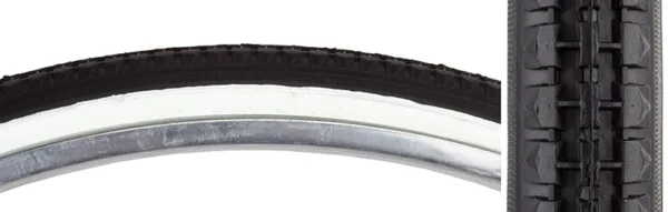 TIRE SUNLT 26x1-3/8 BK/WH STREET K103 WIRE
