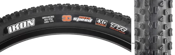 TIRE MAX IKON 26x2.2 BK FOLD/120 EXO/TR/SPEED