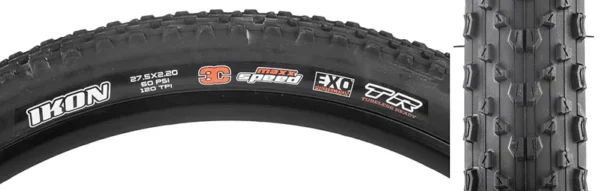 TIRE MAX IKON 27.5x2.2 BK FOLD/120 3C/EXO/TR