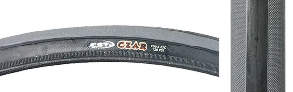 TIRE CSTP CZAR 700x23 BK/GY 120lb WIRE