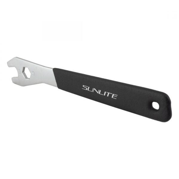 TOOL PEDAL WRENCH SUNLT SLIM 15mm w/16mm-BOXEND BK/SL