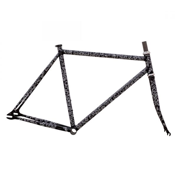 FRAME AFFINITY METRO KEITH HARING BK/WH MD w/FORK