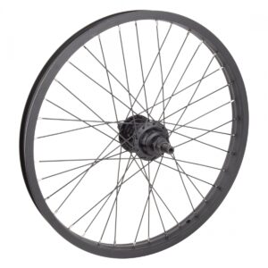 WHL RR 20x1.75 406x27 AN BLACK SHEEP BK 36 AN RUSH V3 LHD 9T 14mm M-BK 110mm DT2.0BK (16mm SL BRASS NIPPLES)