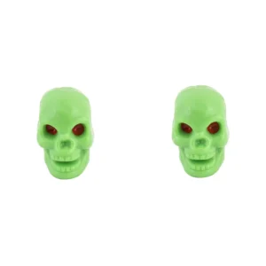 VALVE CAPS TRIKTOPZ SKULL ONLY GN 1pr/PK