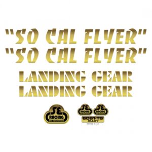 DECAL SE BIKES SET SO CAL FLYER GD
