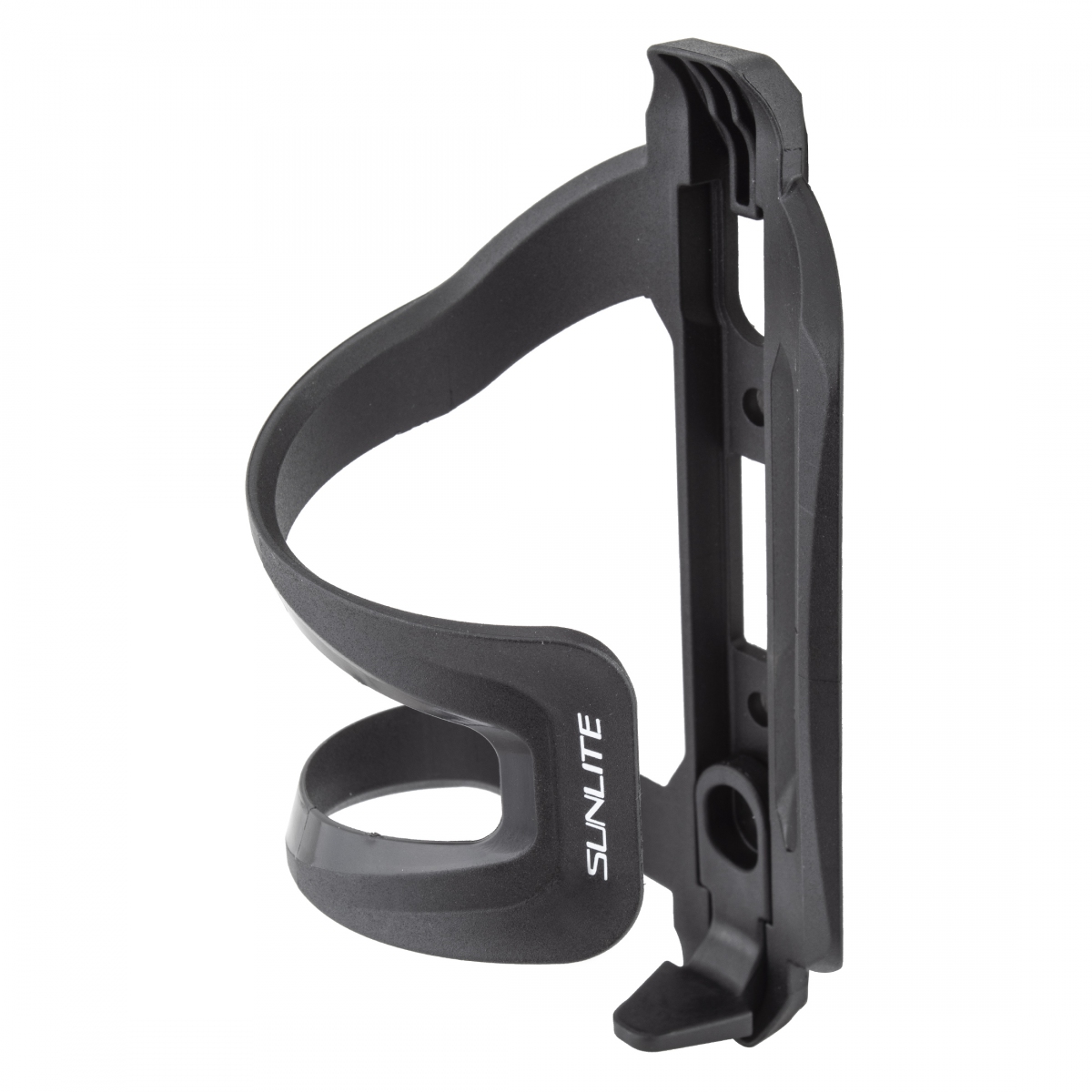 BOTTLE CAGE SUNLT FLIPPER UNIVERSAL SIDE LOAD BK