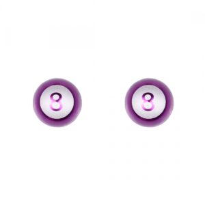 VALVE CAPS TRIKTOPZ 8-BALL PU 1pr/PK