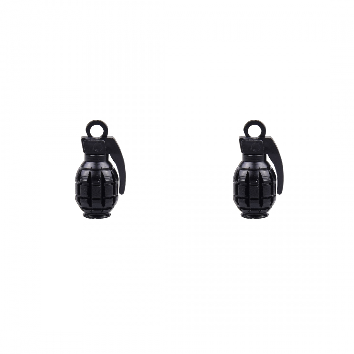 VALVE CAPS TRIKTOPZ GRENADE BK 1pr/PK