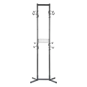 STORAGE RACK DELTA FOUR BIKE FREESTANDING RACK w/BASKET