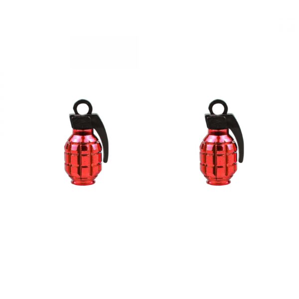 VALVE CAPS TRIKTOPZ GRENADE RD 1pr/PK