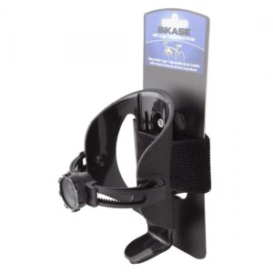 BOTTLE CAGE BIKASE ABC ADJUSTABLE DRINK HOLDER w/18in ANYWHERE STRAP BK