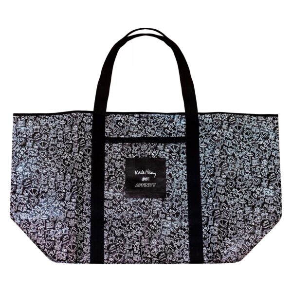 BAG AFFINITY TOTE KEITH HARING XXL BK/WH 40in