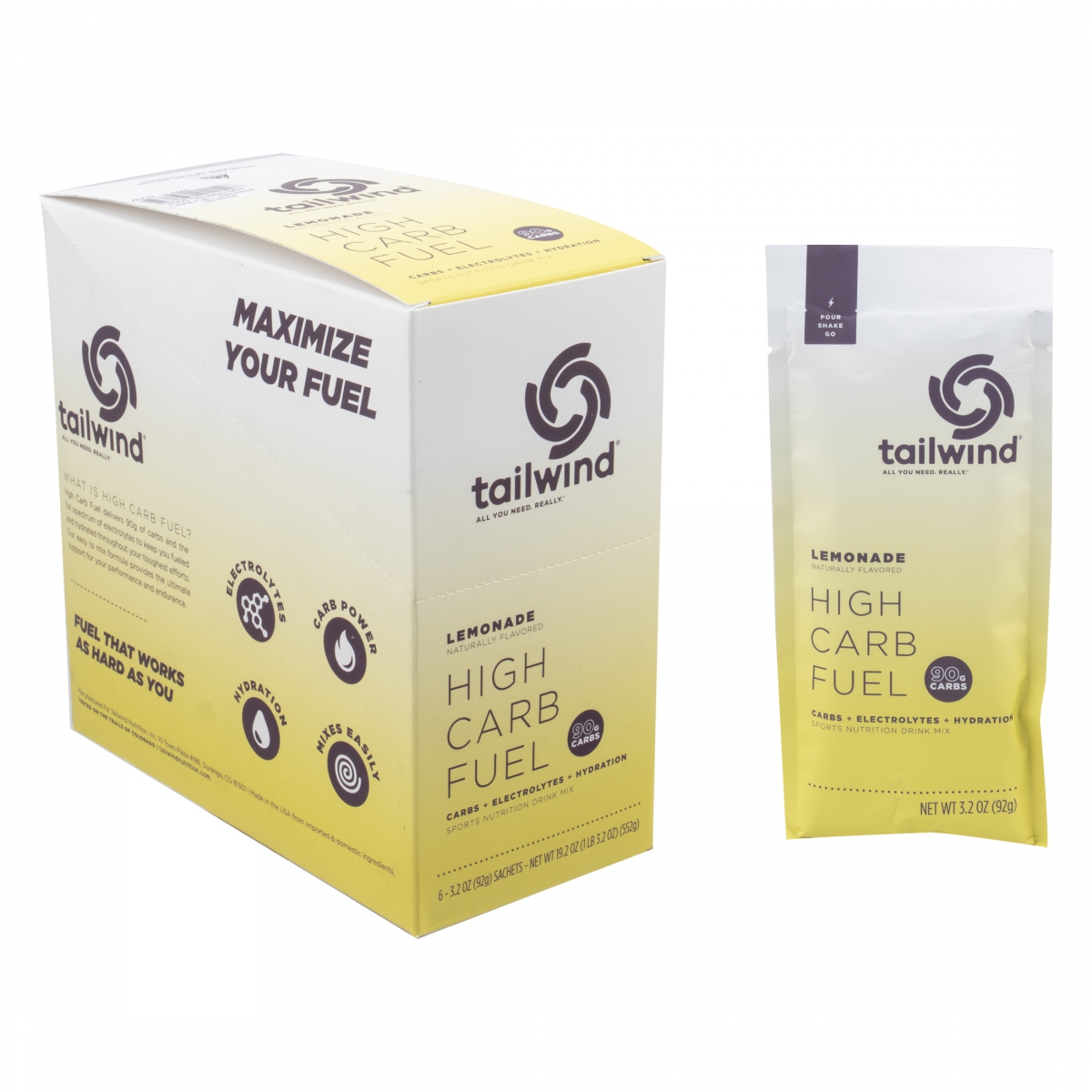 FOOD TAILWIND HIGH CARB FUEL LEMONADE BXof6 SS