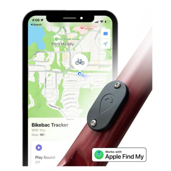 SECURITY DEVICE BIKEBAC BOTTLE MOUNT USE WITH APPLE FIND MY BK
