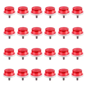 REFLECTOR SUNLT 1in w/BOLT ALL RED CDof24