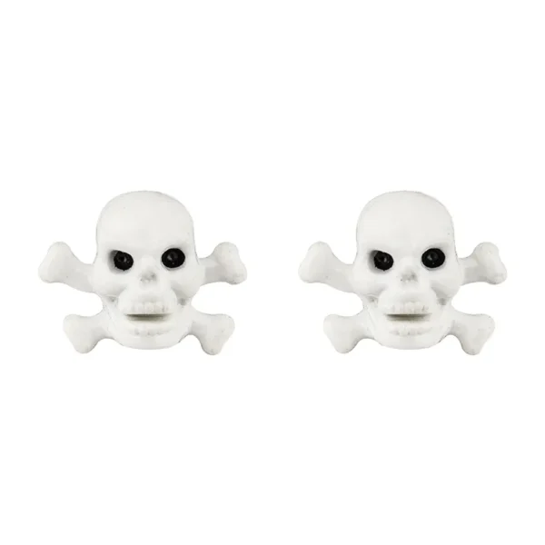 VALVE CAPS TRIKTOPZ SKULL/BONE WHT 1pr/PK