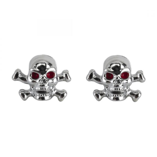 VALVE CAPS TRIKTOPZ SKULL/BONE CP 1pr/PK