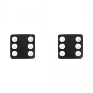 VALVE CAPS TRIKTOPZ DICE-BLK 1pr/PK