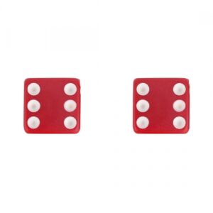 VALVE CAPS TRIKTOPZ DICE-RED 1pr/PK