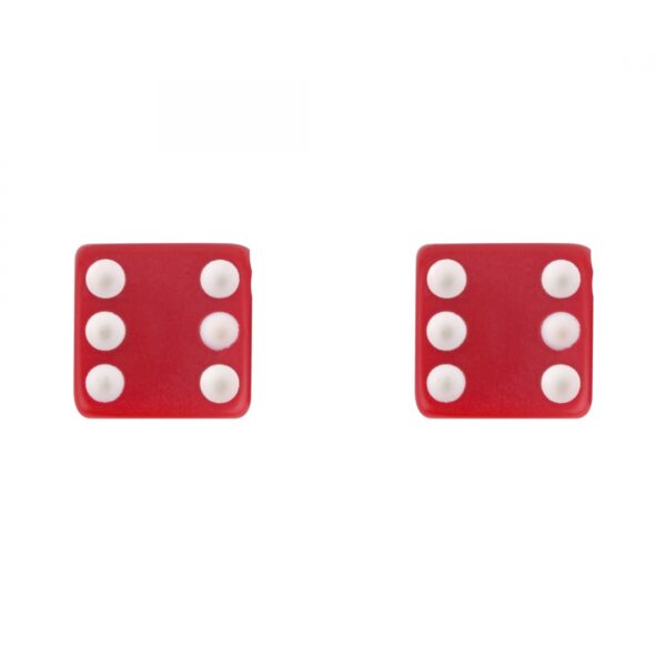 VALVE CAPS TRIKTOPZ DICE-RED 1pr/PK