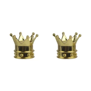 VALVE CAPS TRIKTOPZ CROWN GLD 1pr/PK