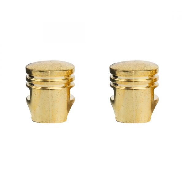 VALVE CAPS TRIKTOPZ PISTON GLD 1pr/PK