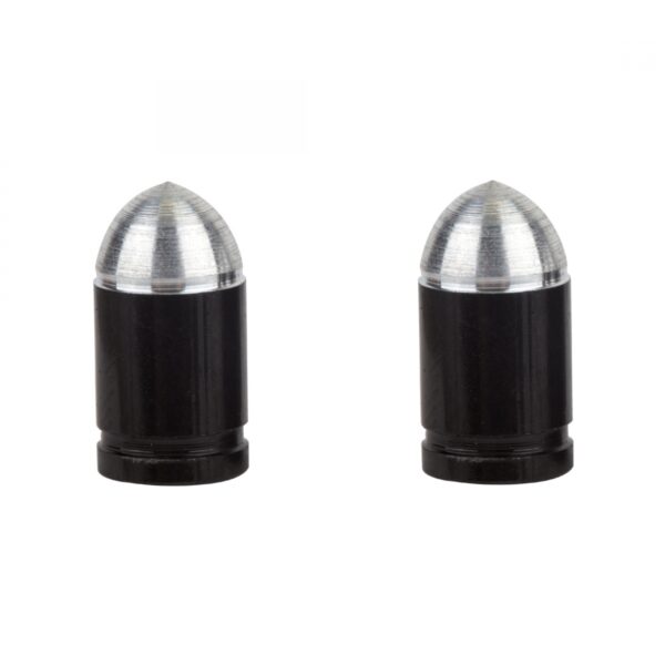 VALVE CAPS TRIKTOPZ PRESTA BULLET BLK 1pr/PK